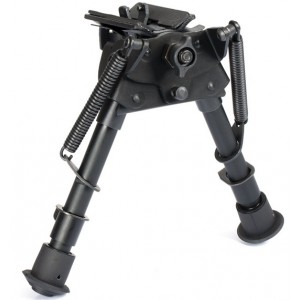 Сошки ShotTime на антабочный винт с качалкой H=14,7-21,5 см. арт.: BPST-S-BR  
